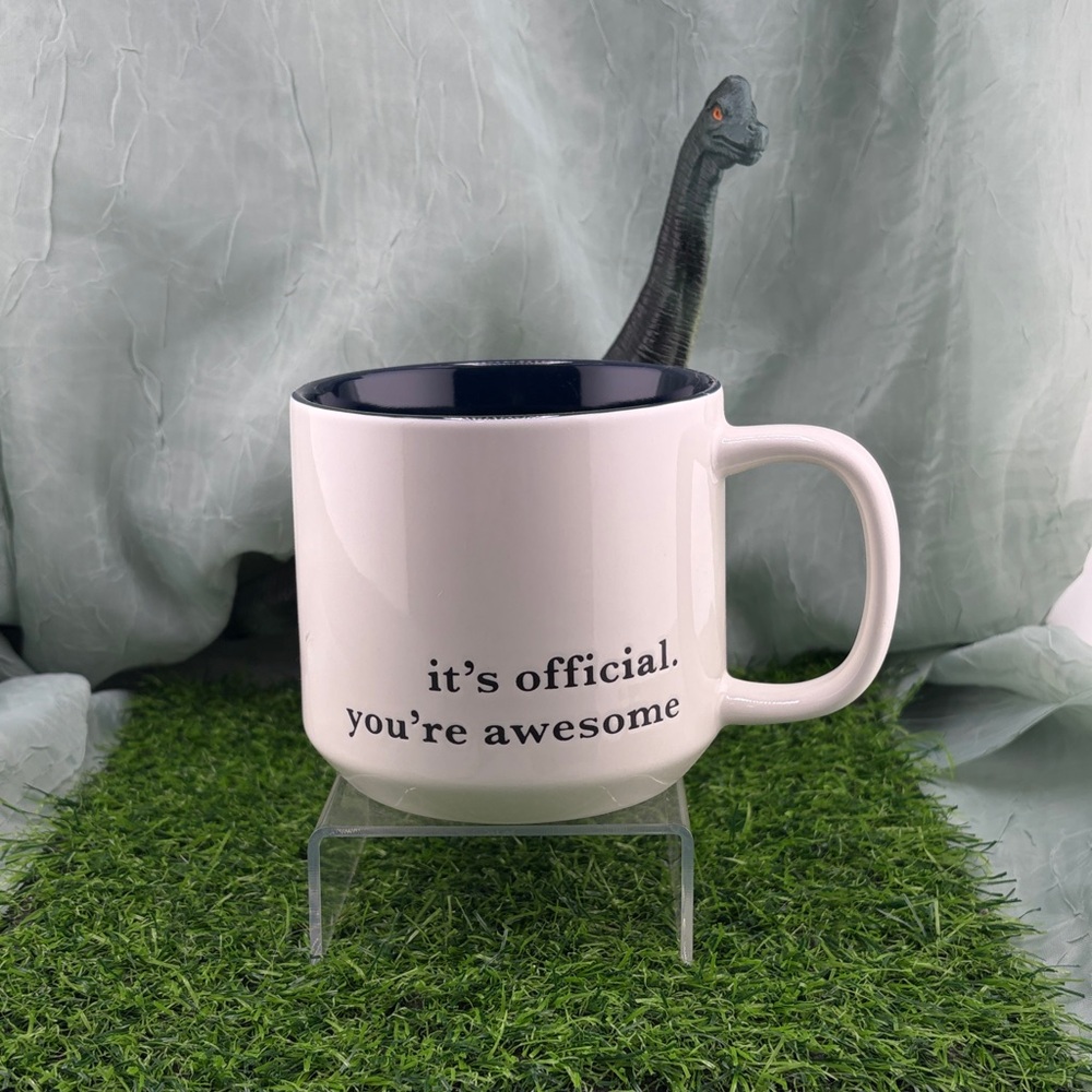 Threshold White Ceramic Mug with Handle